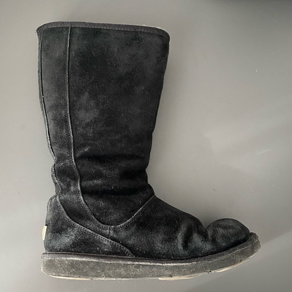 UGG Women's Knightsbridge Tall Winter Boots Black Sz 10 Boho Snow Resort